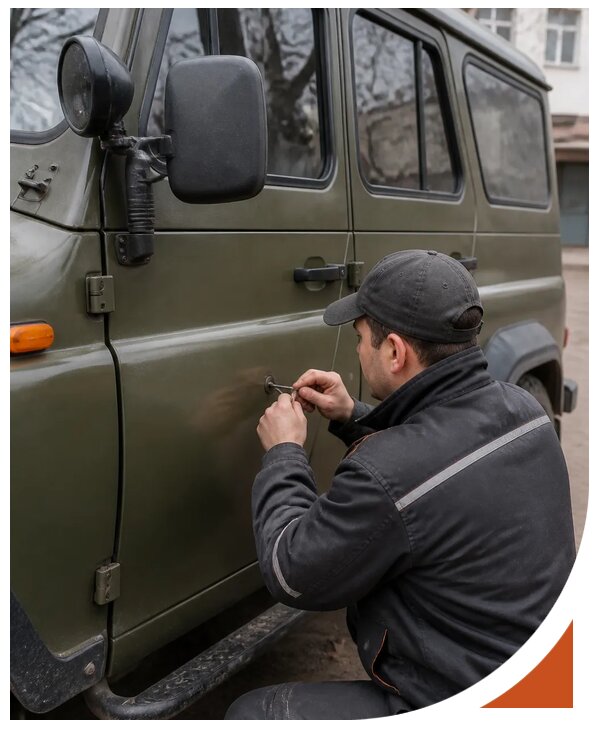 Профессиональное вскрытие автомобиля УАЗ без повреждений в Ростове-на-Доне